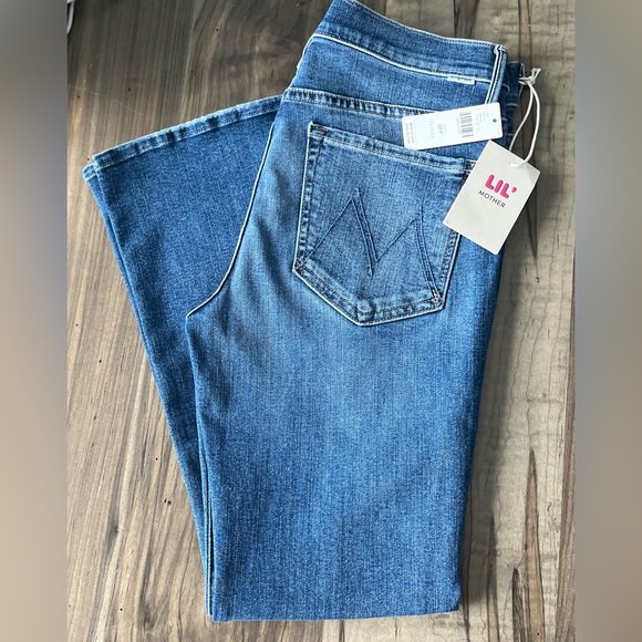 MOTHER Petite Lil' Insider Flood in Over The Top Wash Size 30P Inseam 27” NWT - Picture 8 of 13